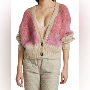 REMAIN‎ BIRGER CHRISTENSEN Esther Colorblock Striped Cardigan NWT